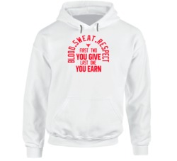 Blood Sweat Respect The Rock Fitness Fan Hoodie Blood Sweat Respect The Rock Fitness Fan Hoodie