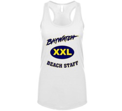 Baywatch Beach Staff Xxl Vintage 80s Tv Show Fan Womens Tanktop Baywatch Beach Staff Xxl Vintage 80s Tv Show Fan Womens Tanktop