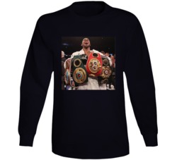 Anthony Joshua Championship Belts Boxing Fan Distressed Look Long Slee Anthony Joshua Championship Belts Boxing Fan Distressed Look Long Slee