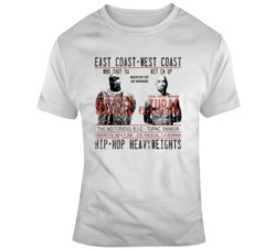 East Coast West Coast Biggie Vs Tu Music Hip Hop Heavyweights T Shirt East Coast West Coast Biggie Vs Tu Music Hip Hop Heavyweights T Shirt