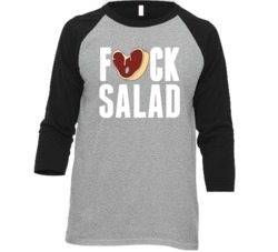 Fuck Salada Funny Anti Vegan Carnivore Baseball Raglan T Shirt Fuck Salada Funny Anti Vegan Carnivore Baseball Raglan T Shirt