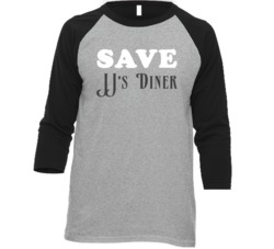 Save Jj's Diner Restaurant Baseball Raglan T Shirt Save Jj's Diner Restaurant Baseball Raglan T Shirt