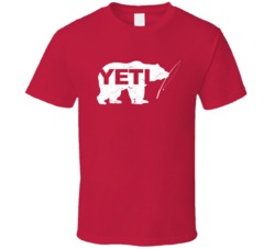 Yeti Bear Holding Fishing Rod Jimmy Kimmel Canadian Inspired T Shirt Yeti Bear Holding Fishing Rod Jimmy Kimmel Canadian Inspired T Shirt