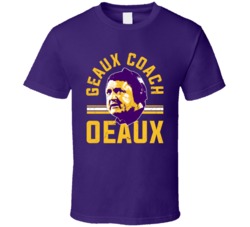 Geaux Coach Oeaux Ed Orgeron Lsu Football Fan Grunge Worn Look T Shirt Geaux Coach Oeaux Ed Orgeron Lsu Football Fan Grunge Worn Look T Shirt