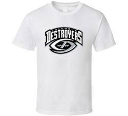 Columbus Destroyers Arena Football League Team Sports Fan Logo T Shirt Columbus Destroyers Arena Football League Team Sports Fan Logo T Shirt