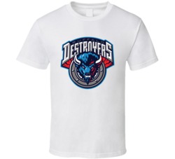 Buffalo Destroyers Arena Football League Team Sports Fan Logo T Shirt Buffalo Destroyers Arena Football League Team Sports Fan Logo T Shirt