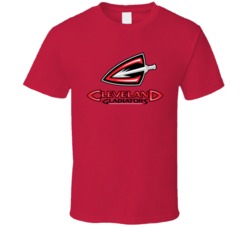 Cleveland Gladiators Arena Football League Team Fan Logo T Shirt Cleveland Gladiators Arena Football League Team Fan Logo T Shirt