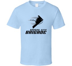 Kansas City Brigade Arena Football League Team Fan Logo T Shirt Kansas City Brigade Arena Football League Team Fan Logo T Shirt