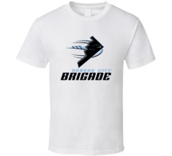 Kansas City Brigade Arena Football League Team Sports Fan Logo T Shirt Kansas City Brigade Arena Football League Team Sports Fan Logo T Shirt