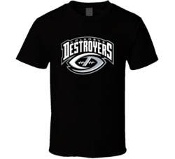 Columbus Destroyers Arena Football League Team Fan Logo T Shirt Columbus Destroyers Arena Football League Team Fan Logo T Shirt