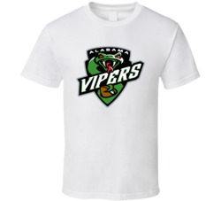 Alabama Vipers Arena Football League Team Sports Fan Logo T Shirt Alabama Vipers Arena Football League Team Sports Fan Logo T Shirt