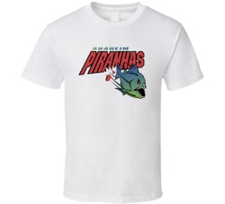Anaheim Piranhas Arena Football League Team Sports Fan Logo T Shirt Anaheim Piranhas Arena Football League Team Sports Fan Logo T Shirt
