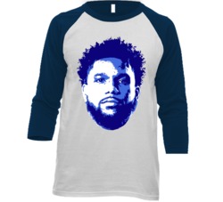 Myles Powell Seton Hall College Basketball Player Big Head Fan Raglan 