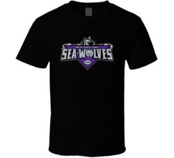 New England Seawolves Arena Football League Team Fan Logo T Shirt New England Seawolves Arena Football League Team Fan Logo T Shirt