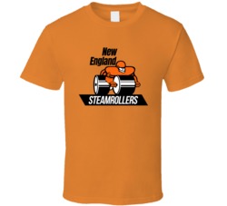New England Steamrollers Arena Football League Team Fan Logo T Shirt New England Steamrollers Arena Football League Team Fan Logo T Shirt