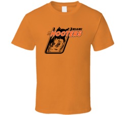 Miami Hooters Arena Football League Team Fan Logo T Shirt Miami Hooters Arena Football League Team Fan Logo T Shirt