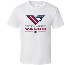Washington Valor Arena Football League Team Sports Fan Logo T Shirt Washington Valor Arena Football League Team Sports Fan Logo T Shirt