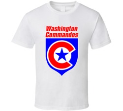 Washington Commandos Arena Football League Team Sports Fan Logo T Shir Washington Commandos Arena Football League Team Sports Fan Logo T Shir