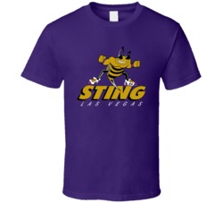 Las Vegas Sting Arena Football League Team Fan Logo T Shirt Las Vegas Sting Arena Football League Team Fan Logo T Shirt