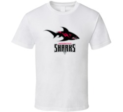 Jacksonville Sharks Arena Football League Team Sports Fan Logo T Shirt Jacksonville Sharks Arena Football League Team Sports Fan Logo T Shirt