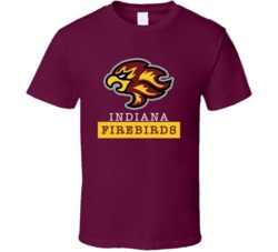 Indiana Firebirds Arena Football League Team Fan Logo T Shirt Indiana Firebirds Arena Football League Team Fan Logo T Shirt