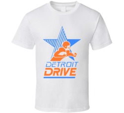 Detroit Drive Arena Football League Team Sports Fan Logo T Shirt Detroit Drive Arena Football League Team Sports Fan Logo T Shirt