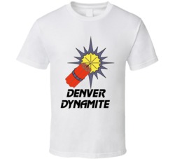 Denver Dynamite Arena Football League Team Sports Fan Logo T Shirt Denver Dynamite Arena Football League Team Sports Fan Logo T Shirt
