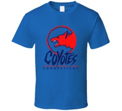 Connecticut Coyotes Arena Football League Team Fan Logo T Shirt Connecticut Coyotes Arena Football League Team Fan Logo T Shirt
