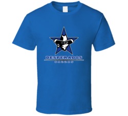 Dallas Desperados Arena Football League Team Fan Logo T Shirt Dallas Desperados Arena Football League Team Fan Logo T Shirt