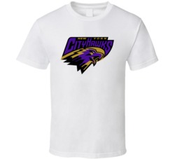 New York Cityhawks Arena Football League Team Sports Fan Logo T Shirt New York Cityhawks Arena Football League Team Sports Fan Logo T Shirt