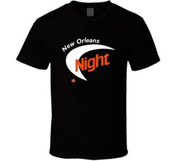 New Orleans Night Arena Football League Team Fan Logo T Shirt New Orleans Night Arena Football League Team Fan Logo T Shirt