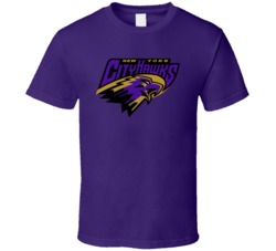 New York Cityhawks Arena Football League Team Fan Logo T Shirt New York Cityhawks Arena Football League Team Fan Logo T Shirt