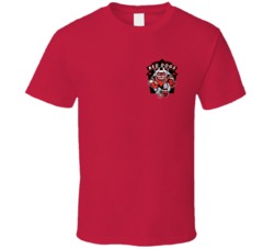 New Jersey Red Dogs Arena Football League Chest Emblem Team Fan Logo T New Jersey Red Dogs Arena Football League Chest Emblem Team Fan Logo T