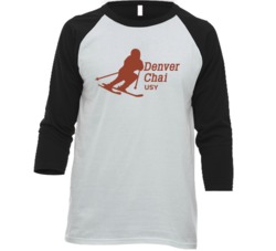 Denver Chai Usy Vintage Hanes Sports Skiing Baseball Raglan T Shirt Denver Chai Usy Vintage Hanes Sports Skiing Baseball Raglan T Shirt