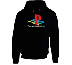 Play Masturbation Playstation Logo Parody Video Game Fan Hoodie Play Masturbation Playstation Logo Parody Video Game Fan Hoodie