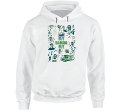 Fly Eagles Fly Philly Football Fan Poster Hoodie Fly Eagles Fly Philly Football Fan Poster Hoodie