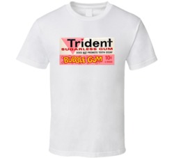 Trident Sugarless Bubble Gum Retro Candy Wrapper Logo Vintage Worn Loo Trident Sugarless Bubble Gum Retro Candy Wrapper Logo Vintage Worn Loo