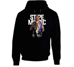 Stipe Miocic American Mma Fighter Fan Poster Hoodie Stipe Miocic American Mma Fighter Fan Poster Hoodie