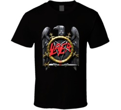 Slayer Eagle Logo Vintage Retro Rock Band Album Cover Fan T Shirt Slayer Eagle Logo Vintage Retro Rock Band Album Cover Fan T Shirt