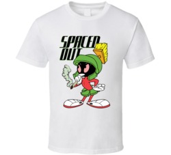 Spaced Out Marvin The Martian Smoking Weed Pot Stoner Retro Cartoon Pa Spaced Out Marvin The Martian Smoking Weed Pot Stoner Retro Cartoon Pa