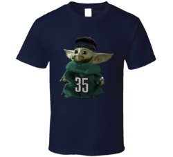 Boston Scott Philadelphia Baby Yoda The Child Football T Shirt