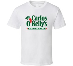 Carlos O'kelly's Mexican Cafe Tex Mex Grill Food Restaurant Logo T Shi