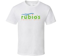 Rubio's Coastal Mexican Grill Food Restaurant Logo T Shirt