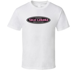 Taco Cabana Mexican Patio Cafe Grill Food Restaurant Logo T Shirt