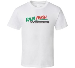 Baja Fresh Mexican Grill Food Restaurant Logo T Shirt