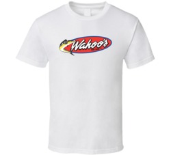 Wahoo's Fish Taco Mexican Grill Food Restaurant Logo T Shirt