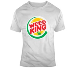 Weed King Bong King Burger King Parody T Shirt