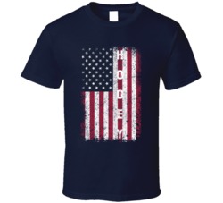Hooey Family Last Name American Flag T Shirt