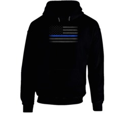 Grey Black And Blue American Flag Hoodie Grey Black And Blue American Flag Hoodie
