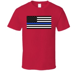 Usa Thin Blue Line Flag Police Solidarity T Shirt Usa Thin Blue Line Flag Police Solidarity T Shirt